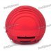 Mini Ball Style Rechargeable MP3 Player Speaker w/ SD Slot - Red Mini Ball Style Rechargeable MP3 Player Speaker w/ SD Slot - Red