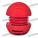 Mini Ball Style Rechargeable MP3 Player Speaker w/ SD Slot - Red Mini Ball Style Rechargeable MP3 Player Speaker w/ SD Slot - Red