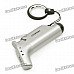 Cool Butane Gas Lighter Keychain - Grey