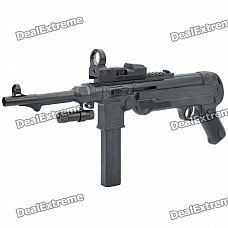 P40 6mm BB Gun Toy with Laser Sight and Blue Light Flashlight - Black P40 6mm BB Gun Toy with Laser Sight and Blue Light Flashlight - Black