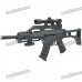 P41 6mm BB Submachine Gun Toy with Laser Sight and Blue Light Flashlight - Black P41 6mm BB Submachine Gun Toy with Laser Sight and Blue Light Flashlight - Black