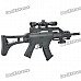 P41 6mm BB Submachine Gun Toy with Laser Sight and Blue Light Flashlight - Black P41 6mm BB Submachine Gun Toy with Laser Sight and Blue Light Flashlight - Black