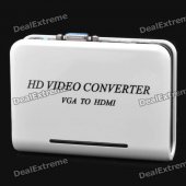 VGA to HDMI HD Video Converter - White