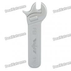 Creative Wrench Style Zinc Alloy Butane Lighter - Silver