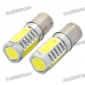 High Power 6W 6000K 500LM 4-LED Car White Light Bulbs (DC 12~24V / Pair)
