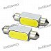 SV85 2W 150lM 6000K LED Car White Light Bulbs (DC 12V / Pair)