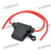 Add-A-Circuit Blade Fuse Holder with 30A Blade Fuse - Black (Medium Size)