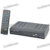 T8605 MPEG4 DVB-T High Definition Digital Terrestrial Receiver w/ Remote Controller - Black
