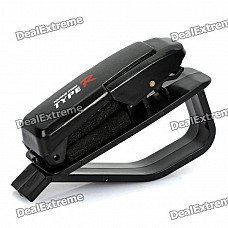 Universal Car Sunglasses Glasses Card Paper Clip - Black