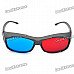 PC Frame Acrylic Lens Anaglyphic Blue + Red 3D Glasses PC Frame Acrylic Lens Anaglyphic Blue + Red 3D Glasses