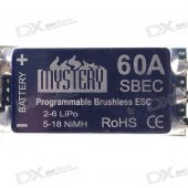 Mystery Programmable SBEC ESC for Brushless Motors (2607-60A 5-18 NC\2-6Lipo)