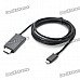 1080P HDMI Male to Micro USB Male MHL Adapter Cable for Samsung i9100 / HTC G14 + More -Black (1.8M) 1080P HDMI Male to Micro USB Male MHL Adapter Cable for Samsung i9100 / HTC G14 + More -Black (1.8M)