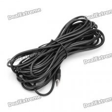 3.5mm Male to Male Audio Cable - Black (10 Meters)