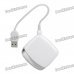 Multi-Function 5-in-1 USB Card Reader with MS / XD / SD / MMC / CF 4.0 Slot - White + Silver Multi-Function 5-in-1 USB Card Reader with MS / XD / SD / MMC / CF 4.0 Slot - White + Silver