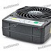 Mini Portable USB Rechargeable High Power 3-Speed Fan for Hot Weather - Black Mini Portable USB Rechargeable High Power 3-Speed Fan for Hot Weather - Black