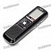 1.2" LCD Digital Voice Recorder with FM & MP3 Player Function - Black (4GB / 2 x AAA) 1.2" LCD Digital Voice Recorder with FM & MP3 Player Function - Black (4GB / 2 x AAA)
