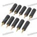3.5mm Stereo Male to 6.35 Female Audio Converters Adapters (10-Pack) 3.5mm Stereo Male to 6.35 Female Audio Converters Adapters (10-Pack)