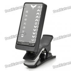 Clip-On LED Electronic Guitar Tuner - Black (1 x CR2032) Clip-On LED Electronic Guitar Tuner - Black (1 x CR2032)
