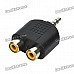 3.5mm Stereo Male to Dual RCA Female Converters Adapters (5-Piece Pack)