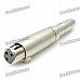 XLR Female to 6.35mm Female Audio Converters Adapters (5-Pack)