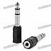 6.35mm Male to 3.5mm Female Converters Adapters (10-Pack)