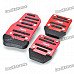 Car Aluminum Alloy Non-slip Pedal Pad Cover - Rose