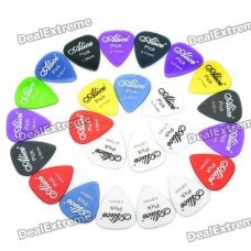 0.58/0.71/0.81mm Nylon Guitar Pick Set (24-Piece)