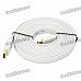 1080P HDMI 1.4 Male to Male Flat Connection Cable - White (300cm) 1080P HDMI 1.4 Male to Male Flat Connection Cable - White (300cm)
