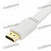 1080P HDMI 1.4 Male to Male Flat Connection Cable - White (300cm) 1080P HDMI 1.4 Male to Male Flat Connection Cable - White (300cm)