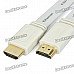 1080P HDMI 1.4 Male to Male Flat Connection Cable - White (500cm) 1080P HDMI 1.4 Male to Male Flat Connection Cable - White (500cm)