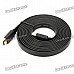 1080P HDMI 1.4 Male to Male Flat Connection Cable - Black (300cm) 1080P HDMI 1.4 Male to Male Flat Connection Cable - Black (300cm)