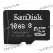 Genuine SanDisk Micro SDHC Memory Card - 16GB (Class 4)