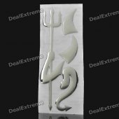 3D Evil Pattern Car Decorative Sticker Badges Emblem