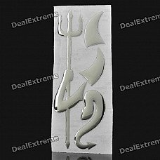 3D Evil Pattern Car Decorative Sticker Badges Emblem