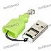 High Speed USB 2.0 Micro SD / TF Card Reader - Green High Speed USB 2.0 Micro SD / TF Card Reader - Green