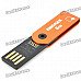 Genuine Kingmax 360 Degree Rotation USB Flash Drive with Strap - Orange (8GB)