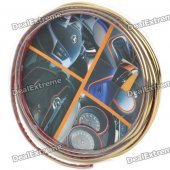 3D 5M DIY Car Decoration Moulding Trim Decorative Strip - Golden