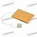 Multi-in-One USB 2.0 SD / TF / MS Card Reader - Golden + White