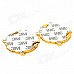 "VIP Motors" Pattern Metal Car Decorative Stickers - Golden + Black (Pair) "VIP Motors" Pattern Metal Car Decorative Stickers - Golden + Black (Pair)