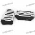 Vehicle Car Non-Slip Anti-Slip Pedal Cover Set for Brake/Accelerator - Silver + Black (Pair)