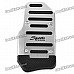 Vehicle Car Non-Slip Anti-Slip Pedal Covers for Brake/Clutch/Accelerator - Silver + Black (3-Piece)