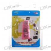 Translucent Mini USB 2.0 Micro/TF Card Reader (Color Assorted)