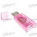 Translucent Mini USB 2.0 Micro/TF Card Reader (Color Assorted)