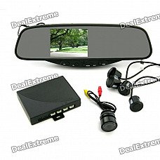 3.5" TFT Multi-function Rearview Mirror & Camera + Parking Sensor / Radar Kit (12V) 3.5" TFT Multi-function Rearview Mirror & Camera + Parking Sensor / Radar Kit (12V)