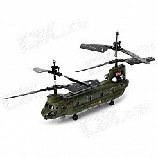 Mini Rechargeable 3-CH IR R/C Control Military Helicopter with Gyroscope - Army Green Mini Rechargeable 3-CH IR R/C Control Military Helicopter with Gyroscope - Army Green