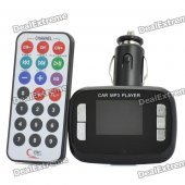 M2 1.4" LCD MP3 Player FM Transmitter w/ USB / TF / SD - Black (DC 12~24V)