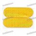 Glaring Reflective Epoxy Car Sticker - Yellow (Pair)