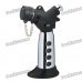 Stainless Steel Butane Jet Torch Lighter - Black + Silver (Max. 1300'C)