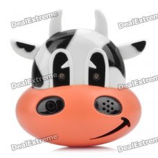 Cow Style Recording Player Fridge Magnet - Orange + White + Black(3 x LR44) Cow Style Recording Player Fridge Magnet - Orange + White + Black(3 x LR44)