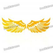 Cool Wing Style Reflective Car Sticker - Yellow